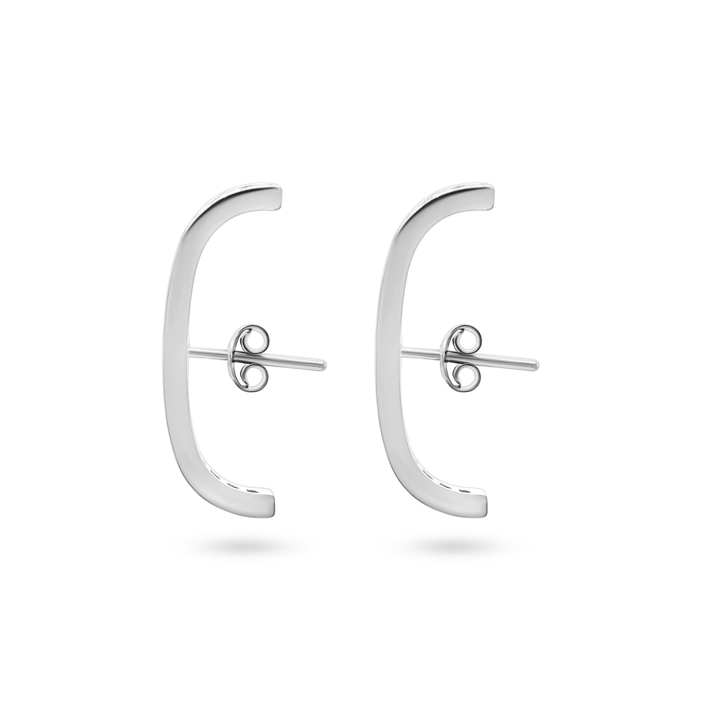 Radiant Silver Hoop Earrings