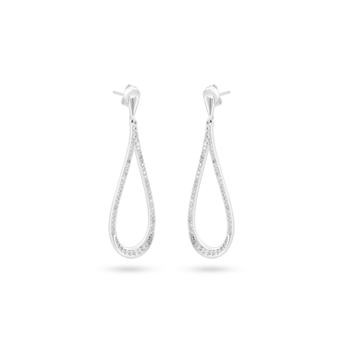 Elegant Teardrop Zircon Earrings