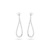 Elegant Teardrop Zircon Earrings image