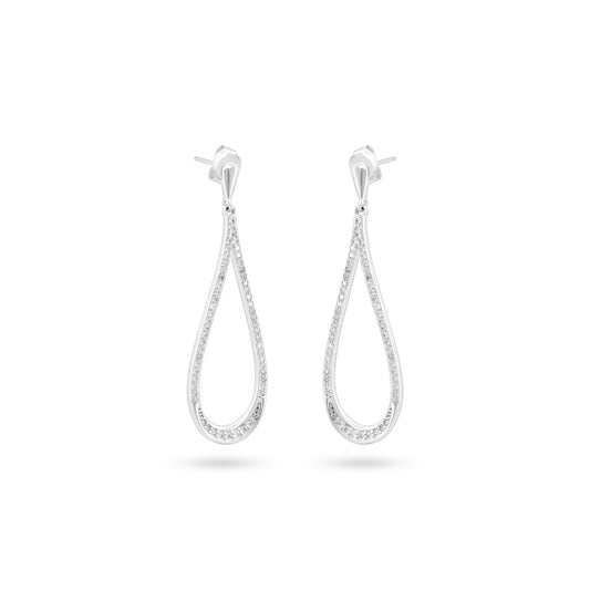 Elegant Teardrop Zircon Earrings