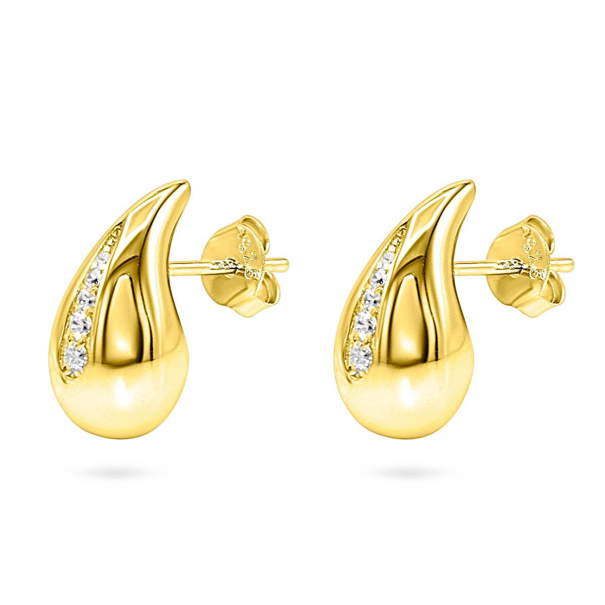 Curved Teardrop Fashion Earring