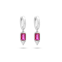 Radiant Drop Earrings with Sparkling Accents image