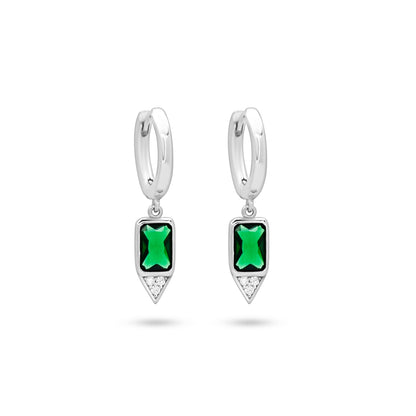 Radiant Drop Earrings with Sparkling Accents