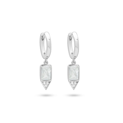 Radiant Drop Earrings with Sparkling Accents