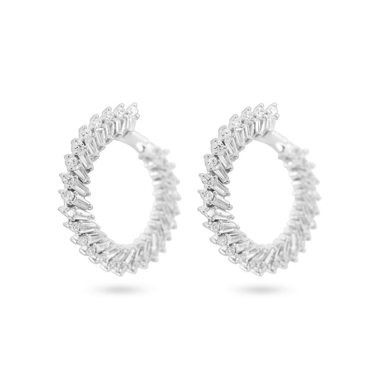 Loop-around Hoop Earrings