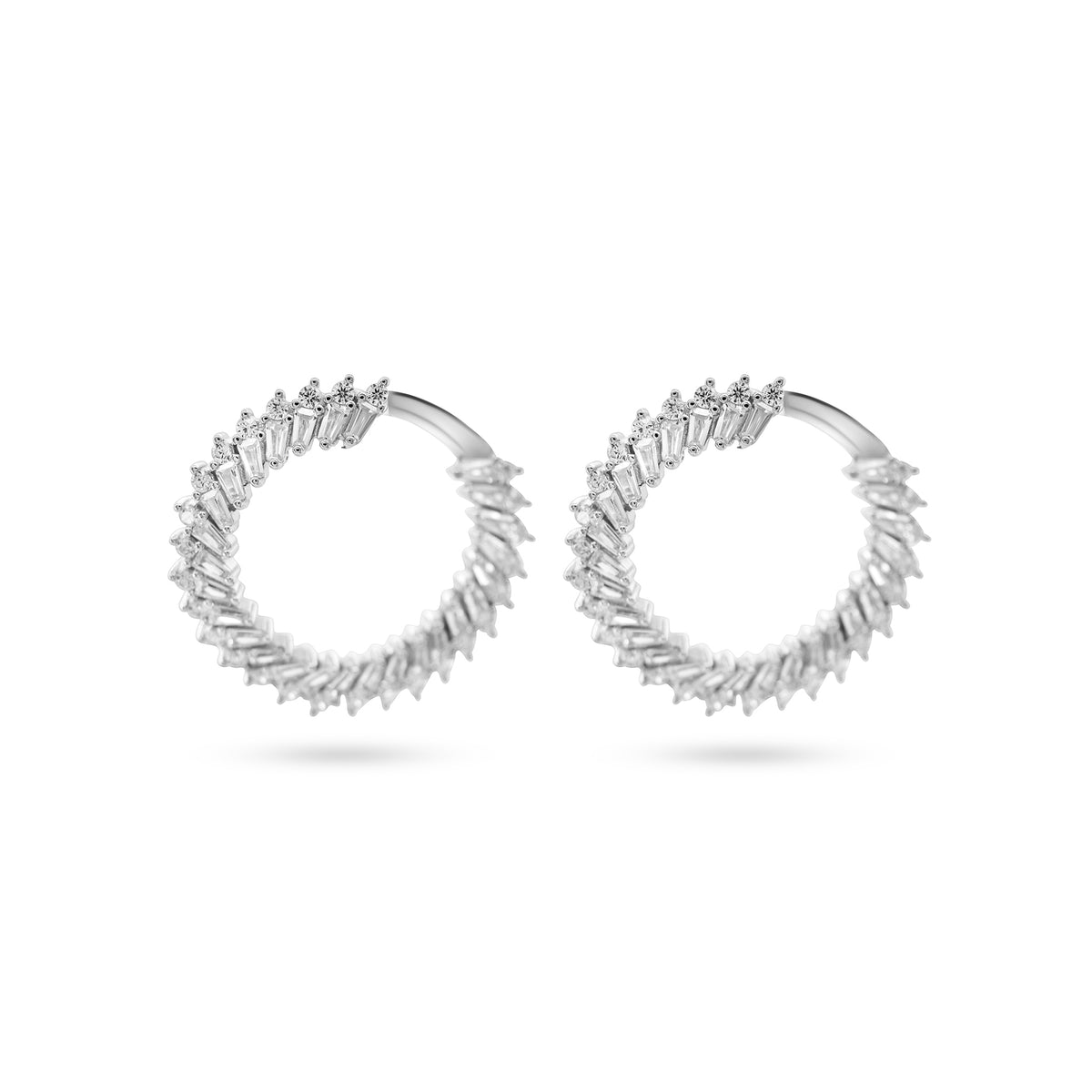 Loop-around Hoop Earrings