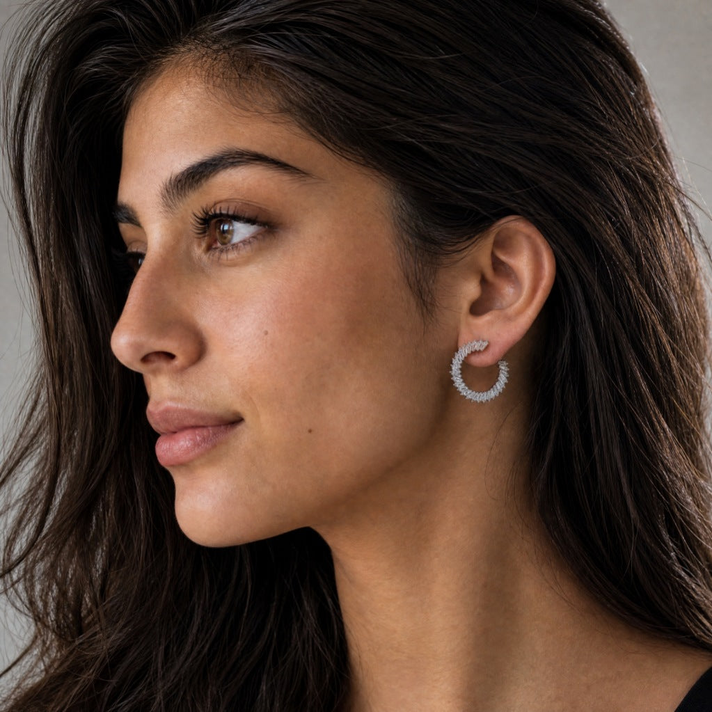 Loop-around Hoop Earrings
