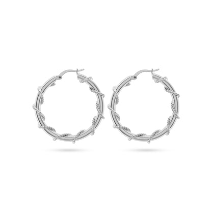 Twisted Elegance Hoop Earrings