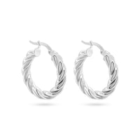 Twisted Elegance Hoop Earrings image