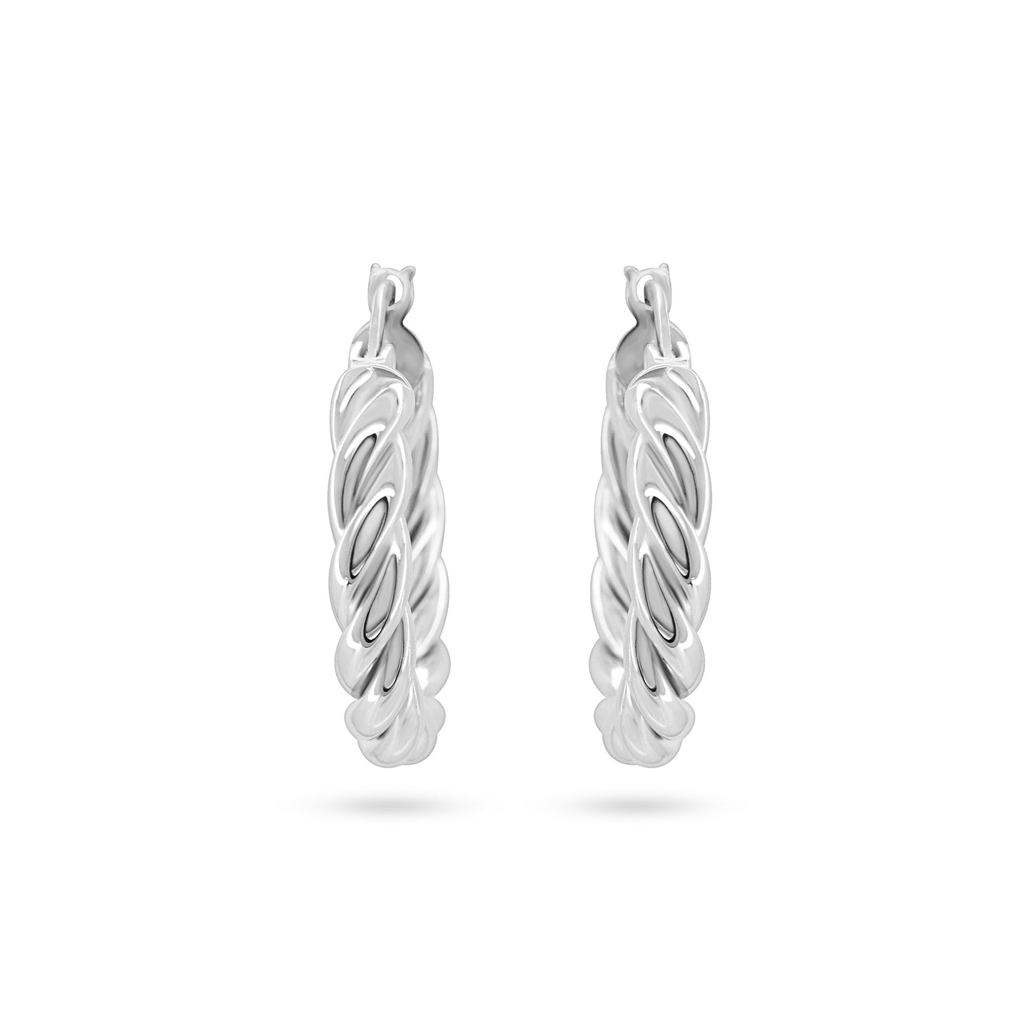 Twisted Elegance Hoop Earrings