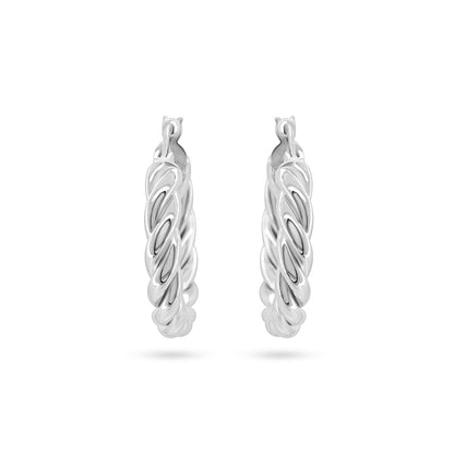 Twisted Elegance Hoop Earrings