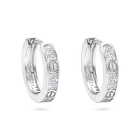 Icon Pavé Hoop Earrings image