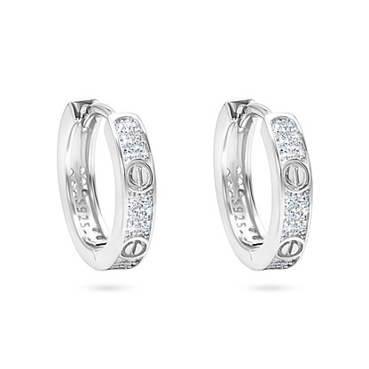 Icon Pavé Hoop Earrings