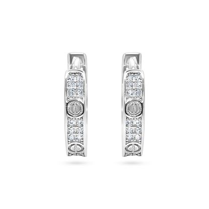 Icon Pavé Hoop Earrings