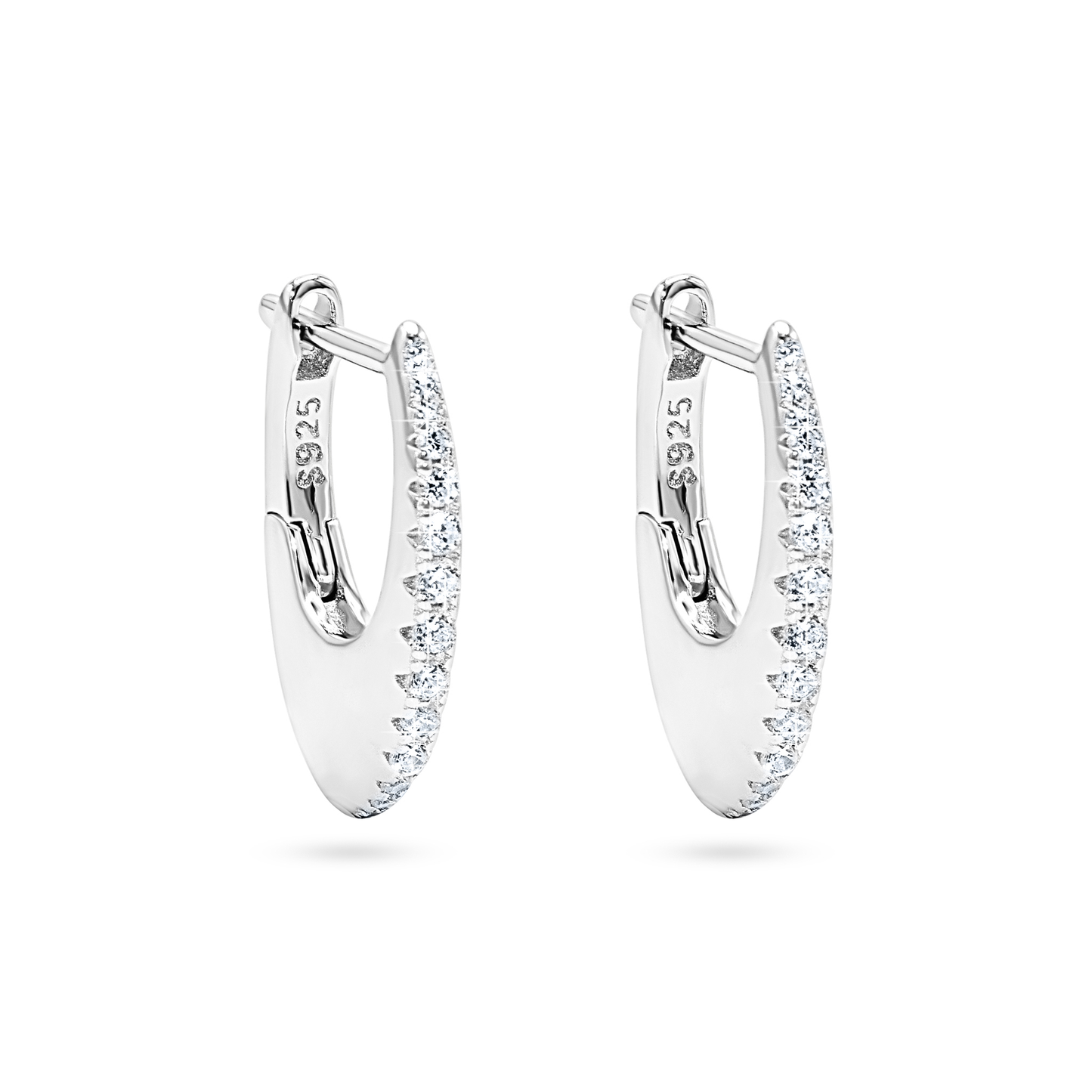 Celeste Pavé Hoop Earrings