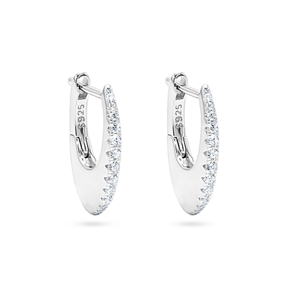 Celeste Pavé Hoop Earrings