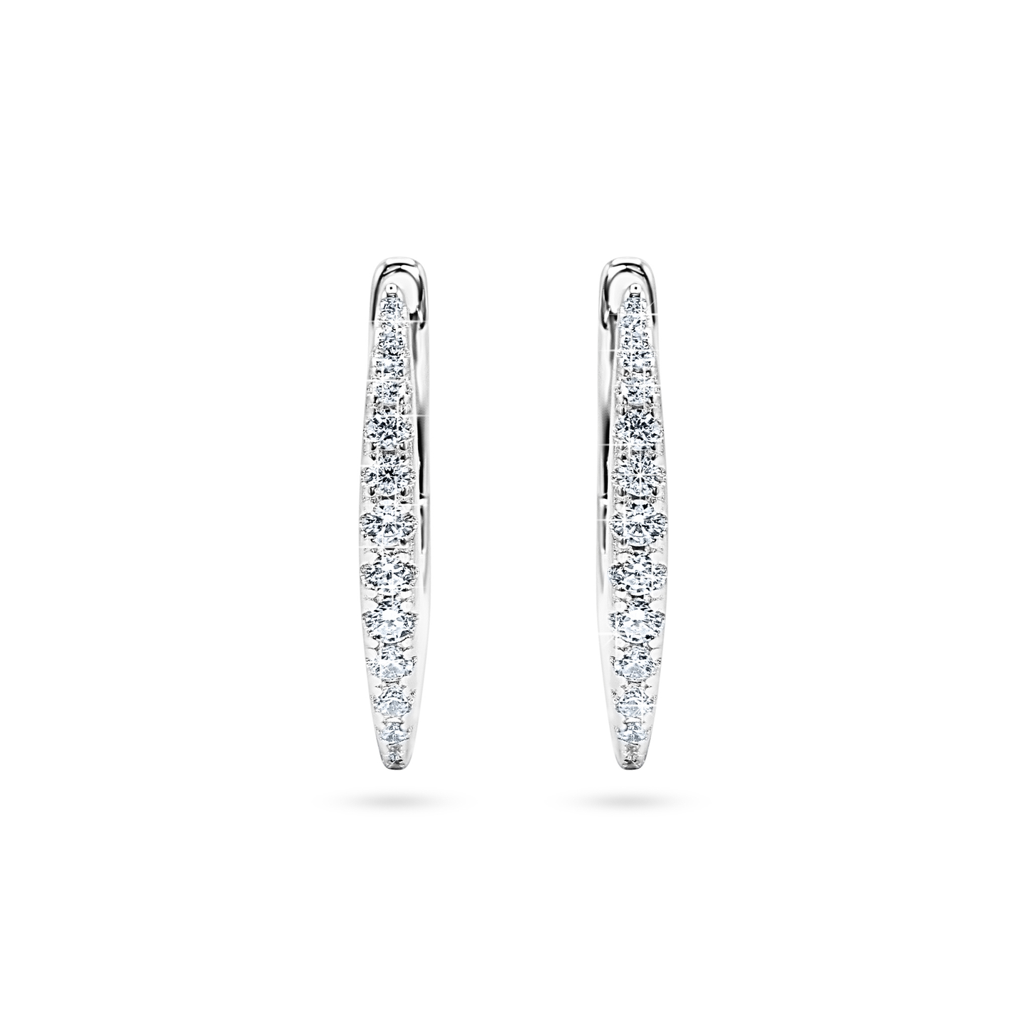 Celeste Pavé Hoop Earrings
