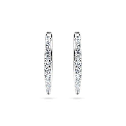 Celeste Pavé Hoop Earrings