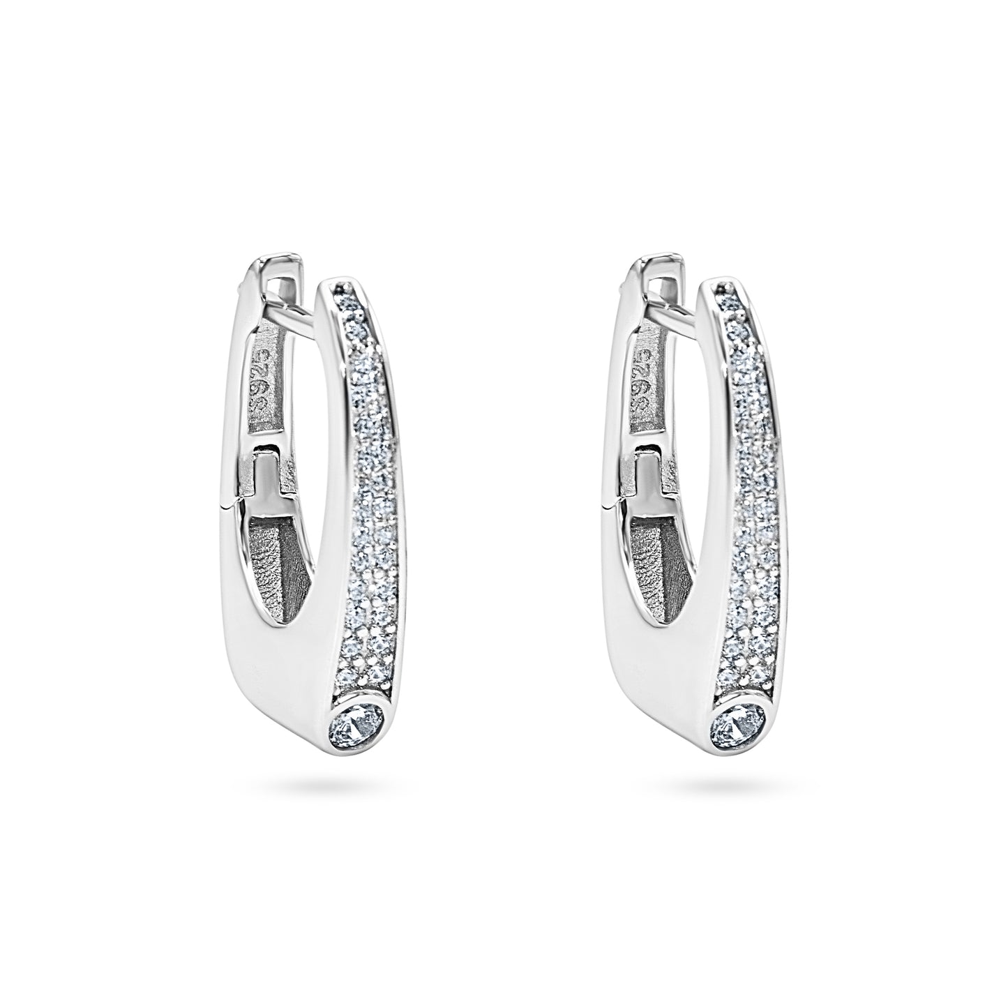 Apex Pavé Hoop Earrings