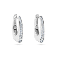 Apex Pavé Hoop Earrings image