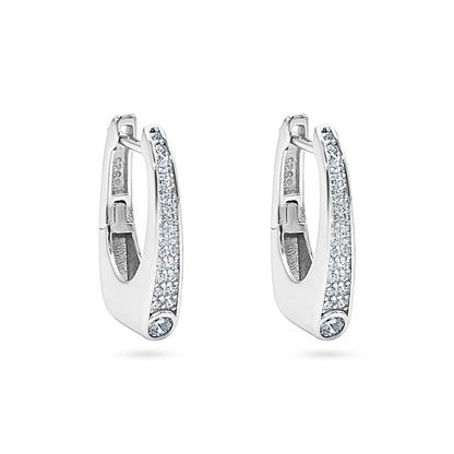 Apex Pavé Hoop Earrings