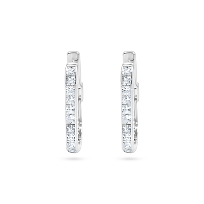 Imperial Baguette Hoop Earrings