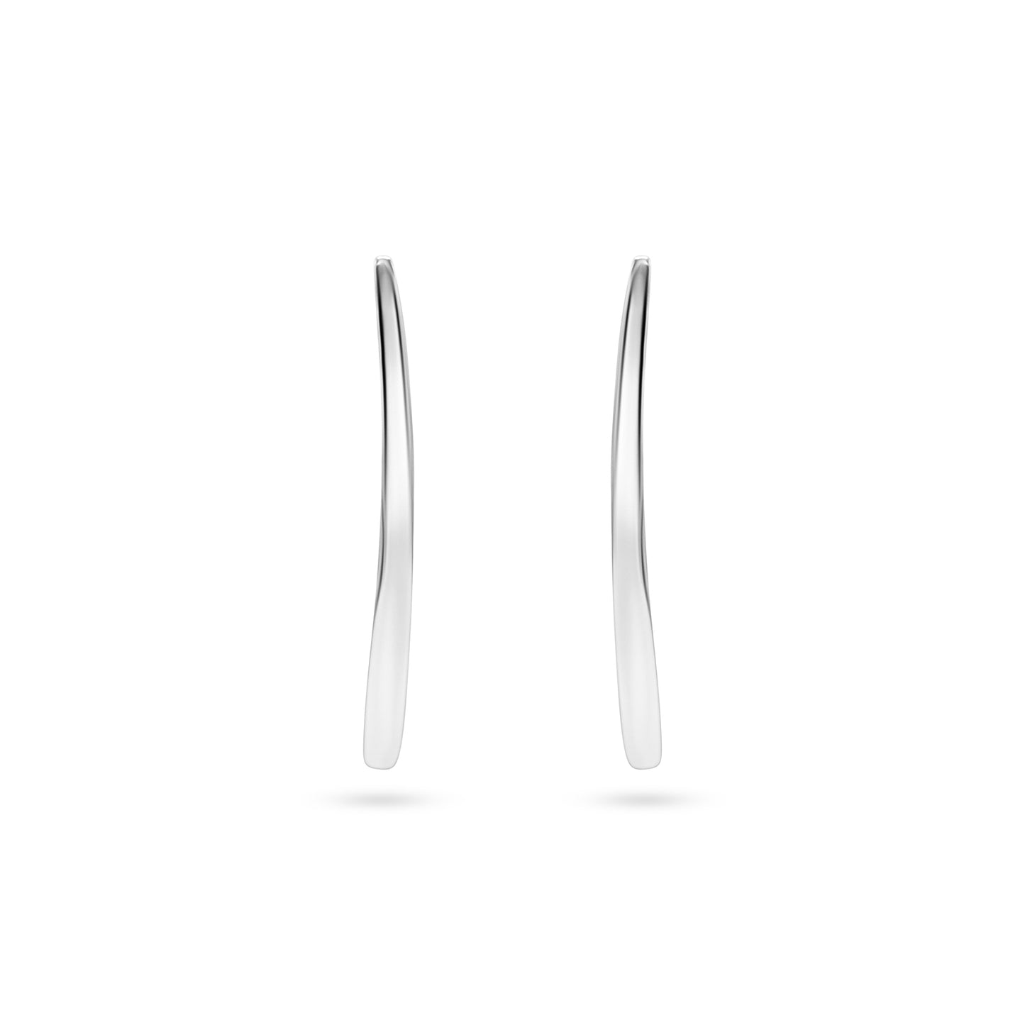 Blade Oval Hoop Earrings