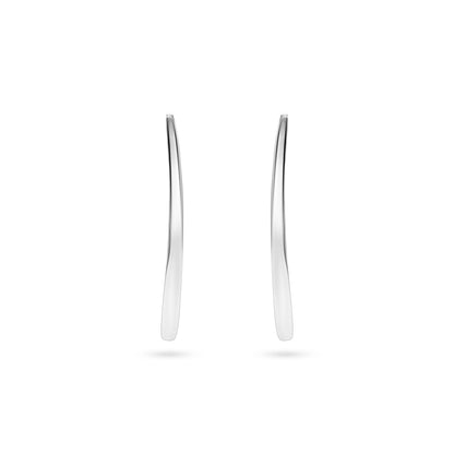 Blade Oval Hoop Earrings