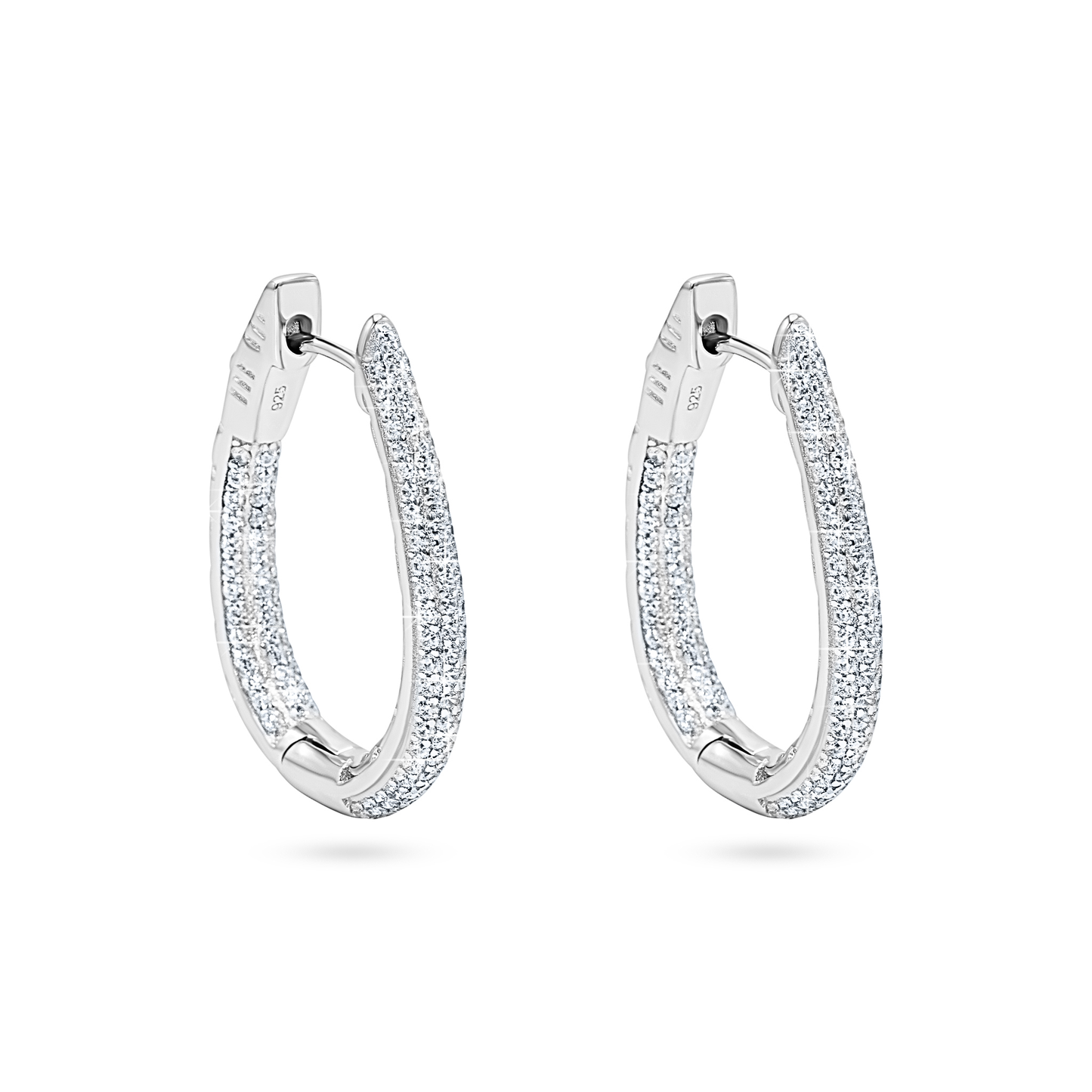 Infinity Pavé Hoop Earrings