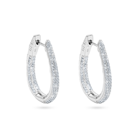 Infinity Pavé Hoop Earrings image