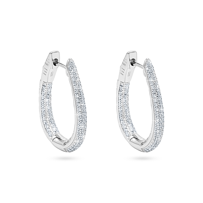 Infinity Pavé Hoop Earrings