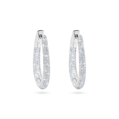 Infinity Pavé Hoop Earrings