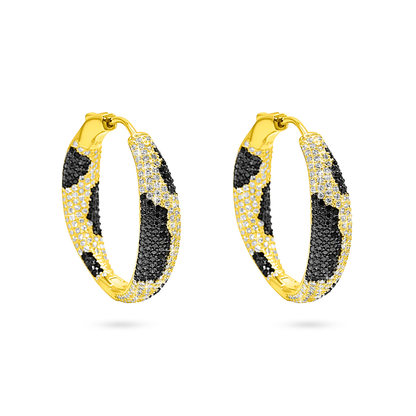 Panther Pavé Hoop Earrings