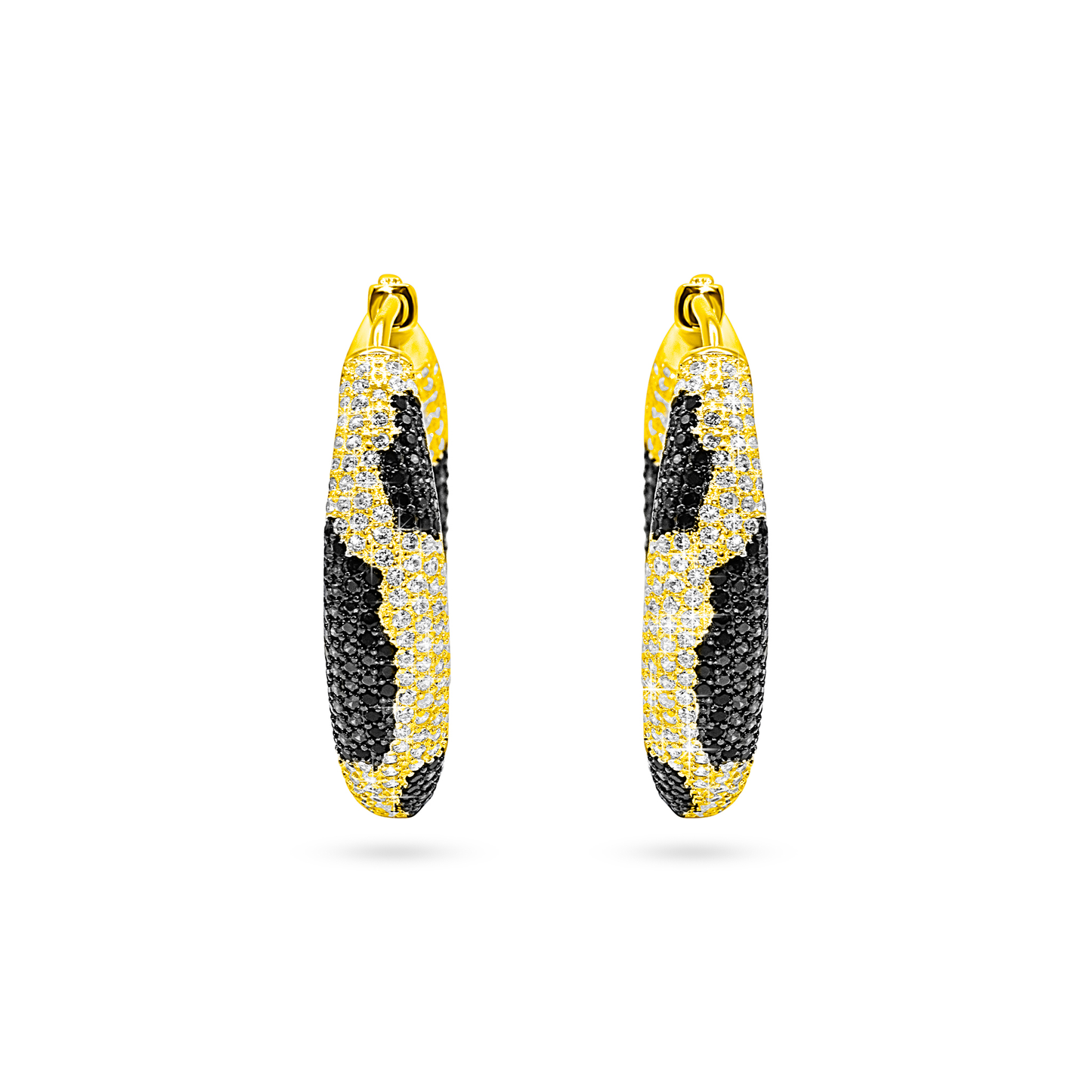 Panther Pavé Hoop Earrings