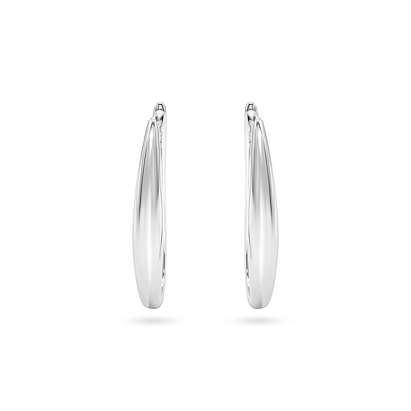 Oragnic Oval Hoop Earrings