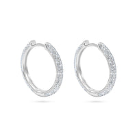 Halo Pavé Hoop Earrings image