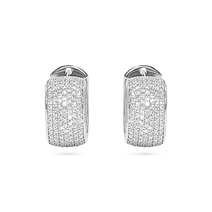 Glacier Pavé Hoop Earrings