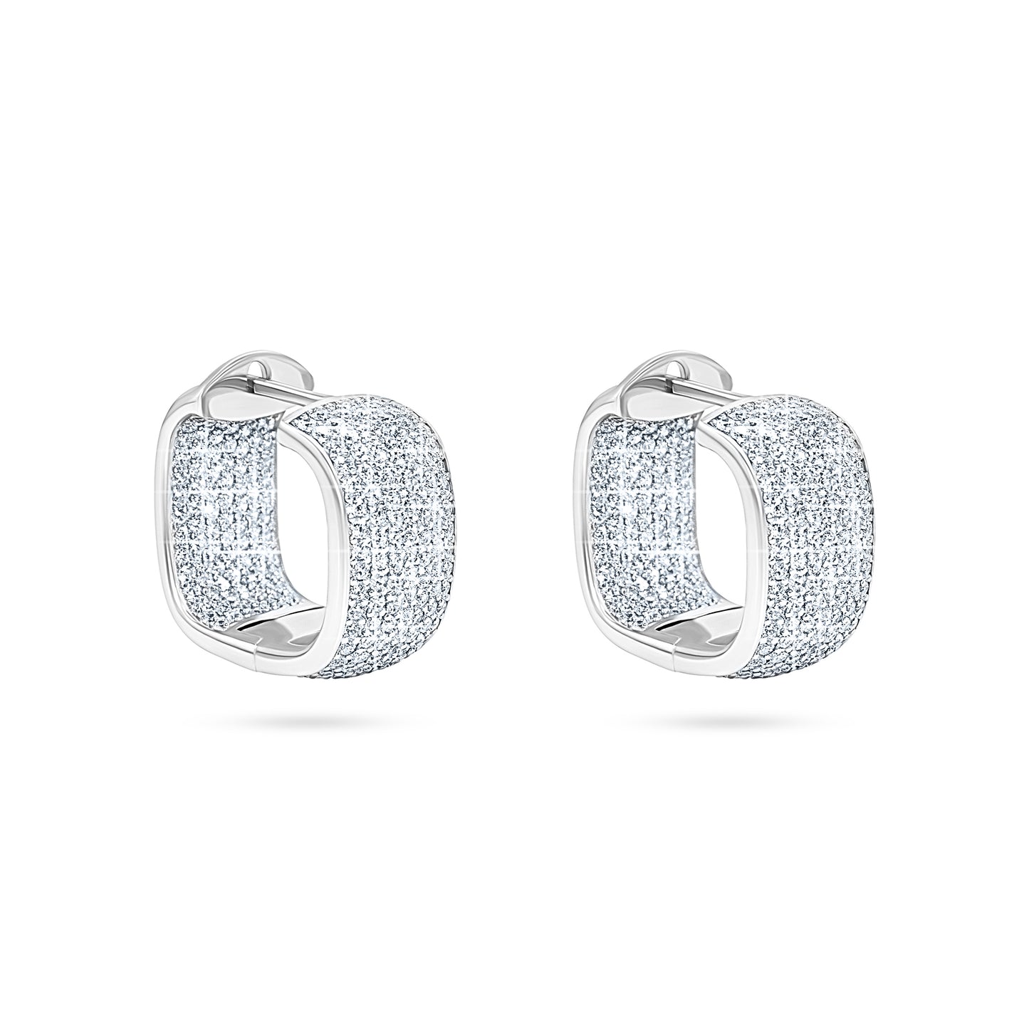 Glacier Pavé Hoop Earrings