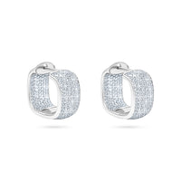 Glacier Pavé Hoop Earrings image