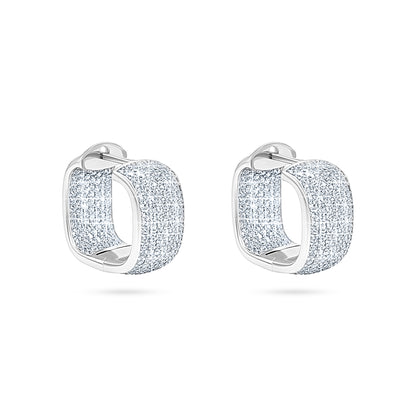 Glacier Pavé Hoop Earrings