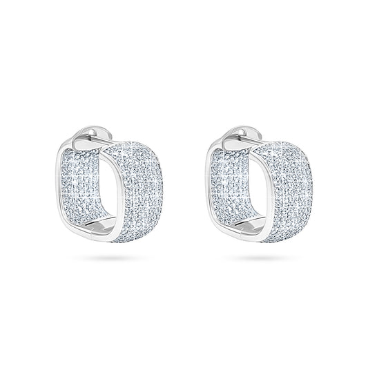 Glacier Pavé Hoop Earrings