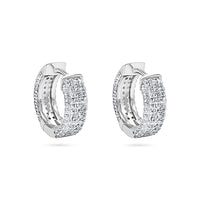 Eclipse Pavé Hoop Earrings image