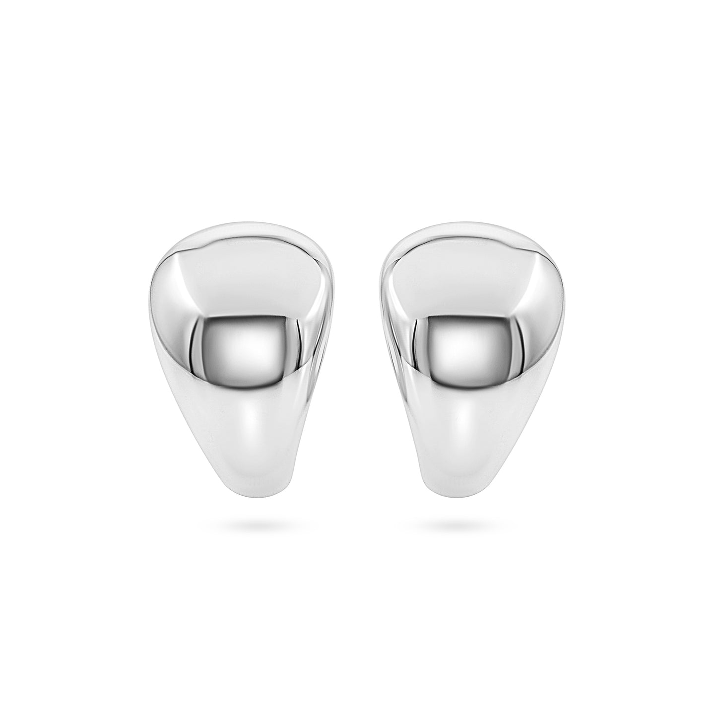 Tapered Teardrop Curve Hoop Earring
