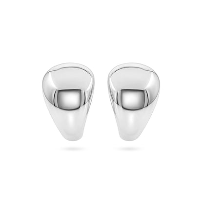 Tapered Teardrop Curve Hoop Earring
