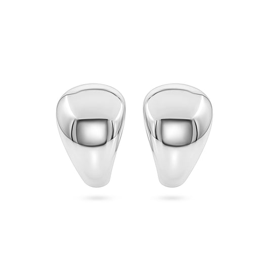 Tapered Teardrop Curve Hoop Earring