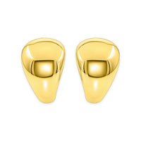 Domed Teardrop Hoop Earring image