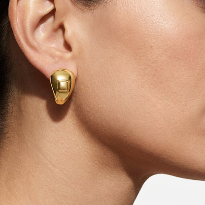 Hoop Earring worn, by Silver City Jewellery