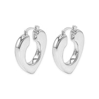Sculpted Heart Hoop Earring image