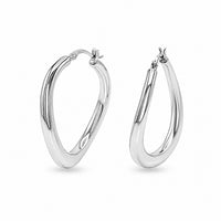 Thick Round Hoop Earring image