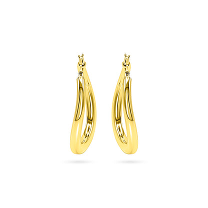 Thick Round Hoop Earring